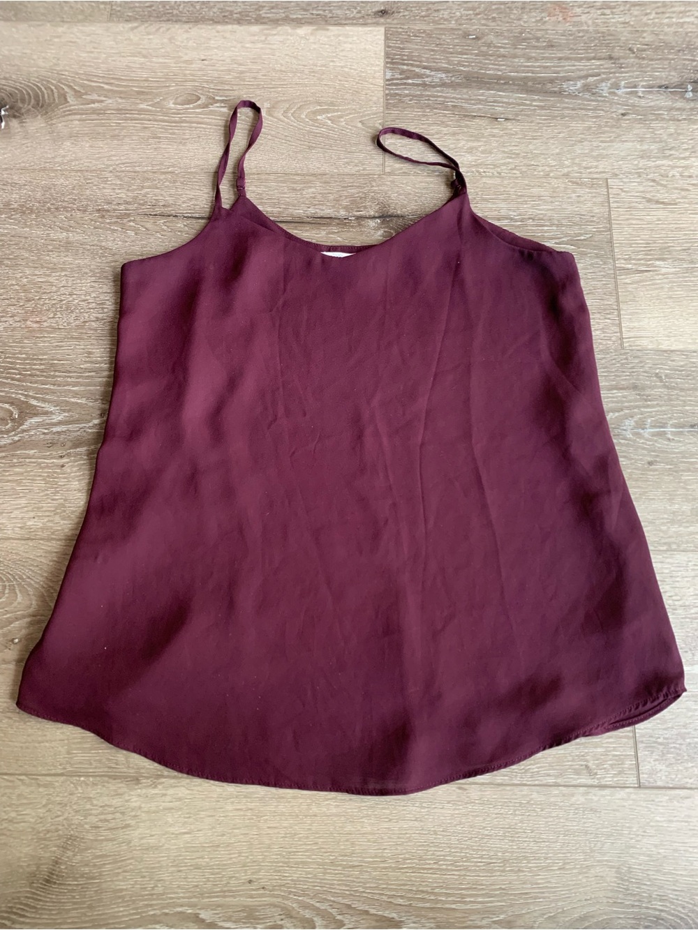 Pink Republic Blouse Women’s Size Small Sleeveless Adjustable Burgundy